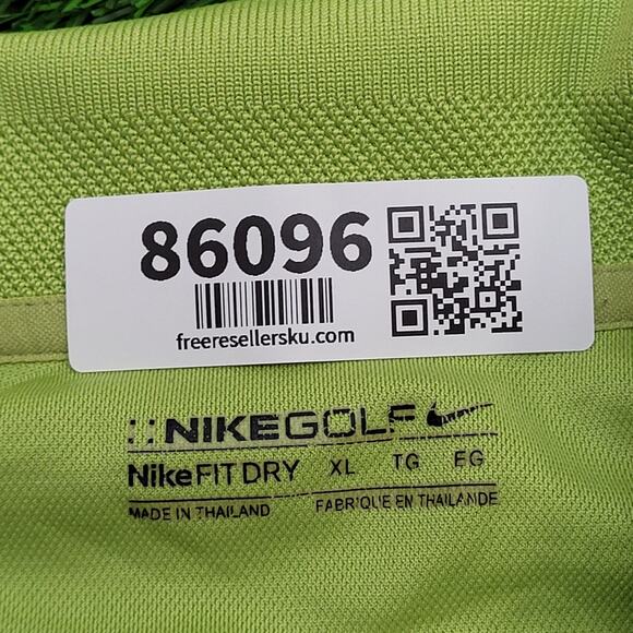 NIKE Preppy Golf Polo Shirt XL 24x30 Green Fit-Dry - Picture 4 of 11